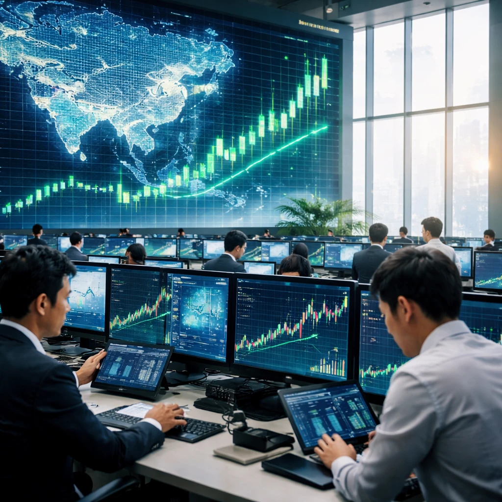 Asian Markets Rebound as AI-Focused Tech Stocks Rally; Japan and South Korea Lead Gains