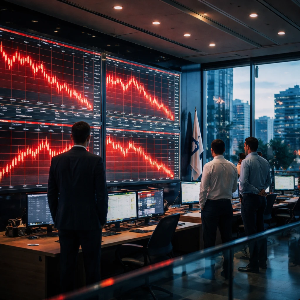 Tel Aviv Stocks Close Lower as TA 35 Drops 0.91%