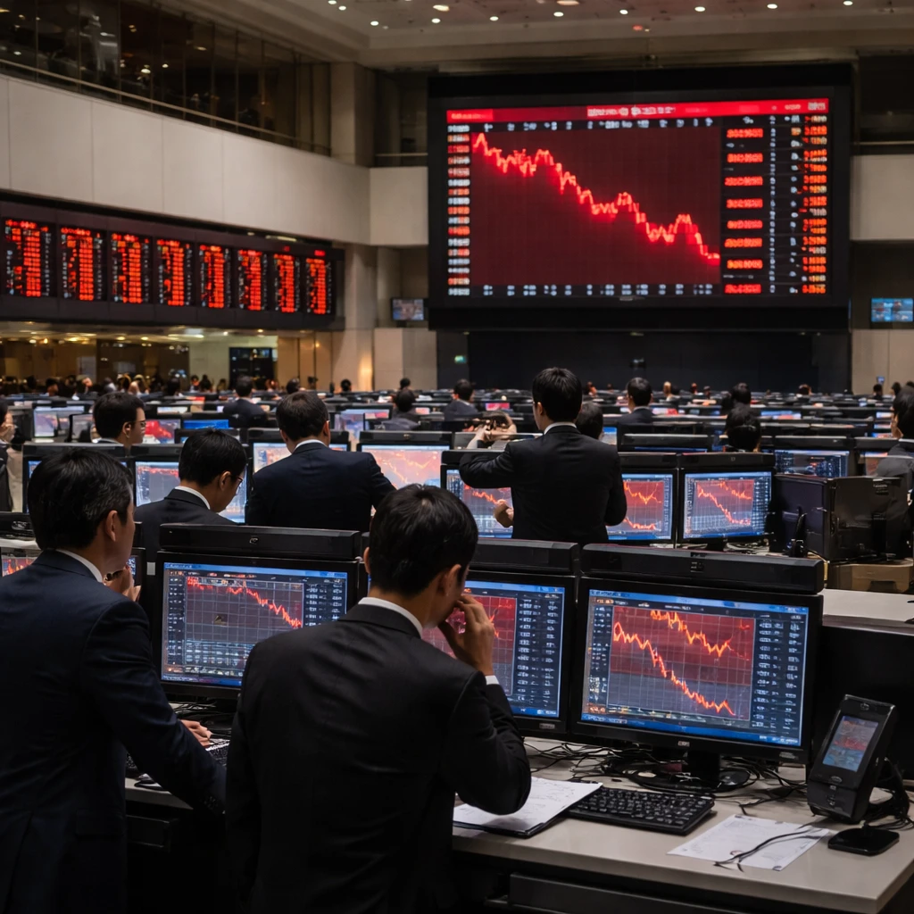 Tokyo Stocks Retreat; Nikkei 225 Ends Day Down 4.09%