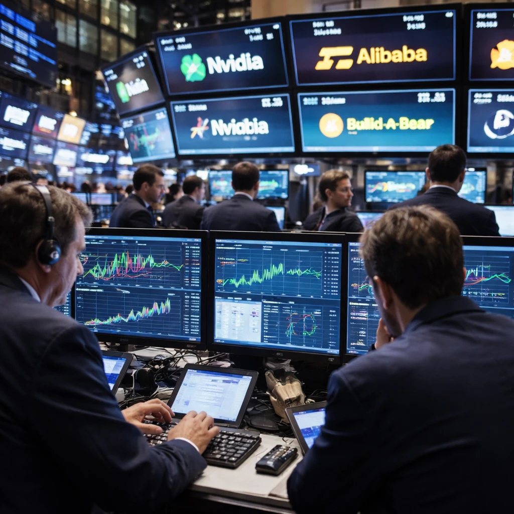 Tech Names Lead Gains as Alibaba and Select Retailers Slide in Volatile Session