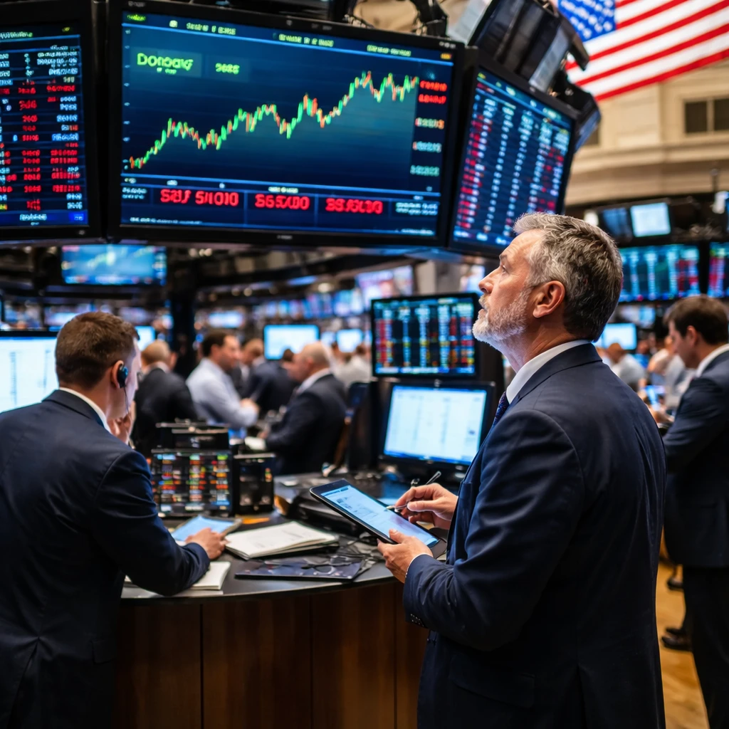 Mixed Close on Wall Street as Dow Reaches Record; Tech and Energy Underperform