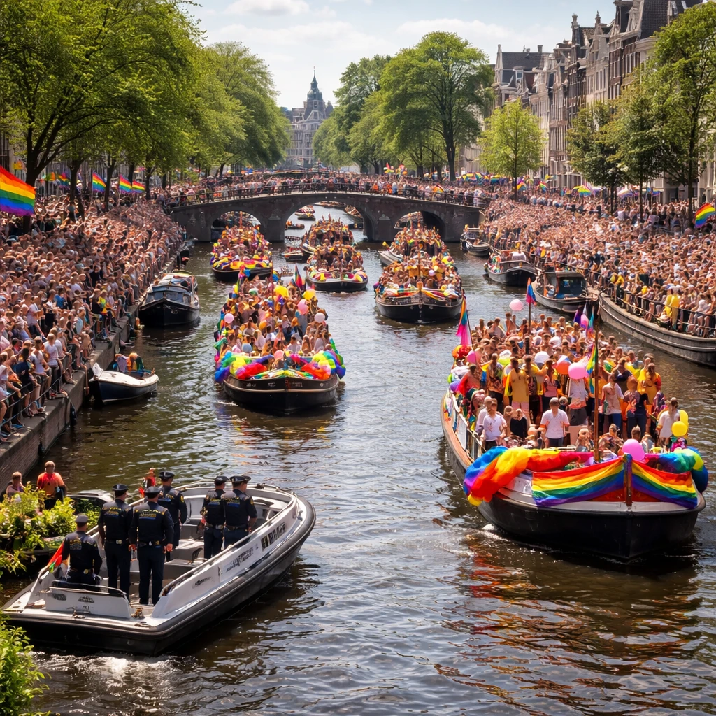 Amsterdam Gears Up for Large WorldPride Canal Parade Amid Heightened Security After Berlin Attack