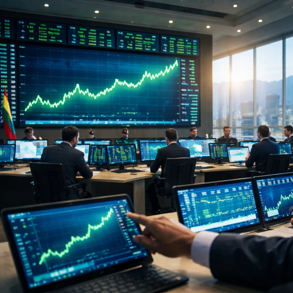 Colombian equities rise, COLCAP hits three-month peak as select banks and insurers propel gains
