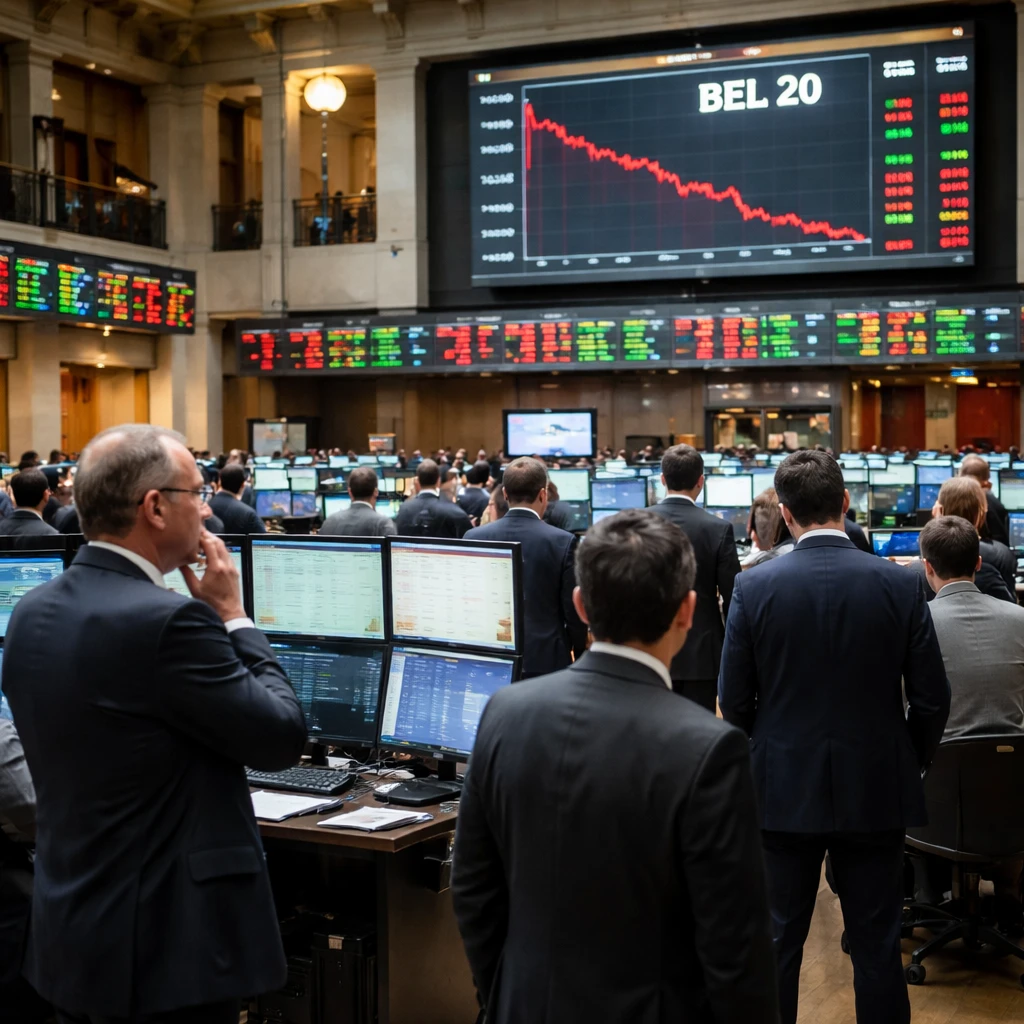 Belgian Equities Slip as BEL 20 Hits One-Month Low; Tech, Healthcare and Utilities Drag Index Down