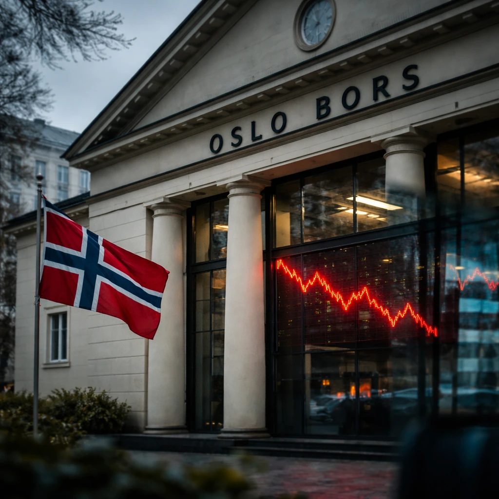 Oslo Stocks Slip as Media, Transport and Financials Lead Declines