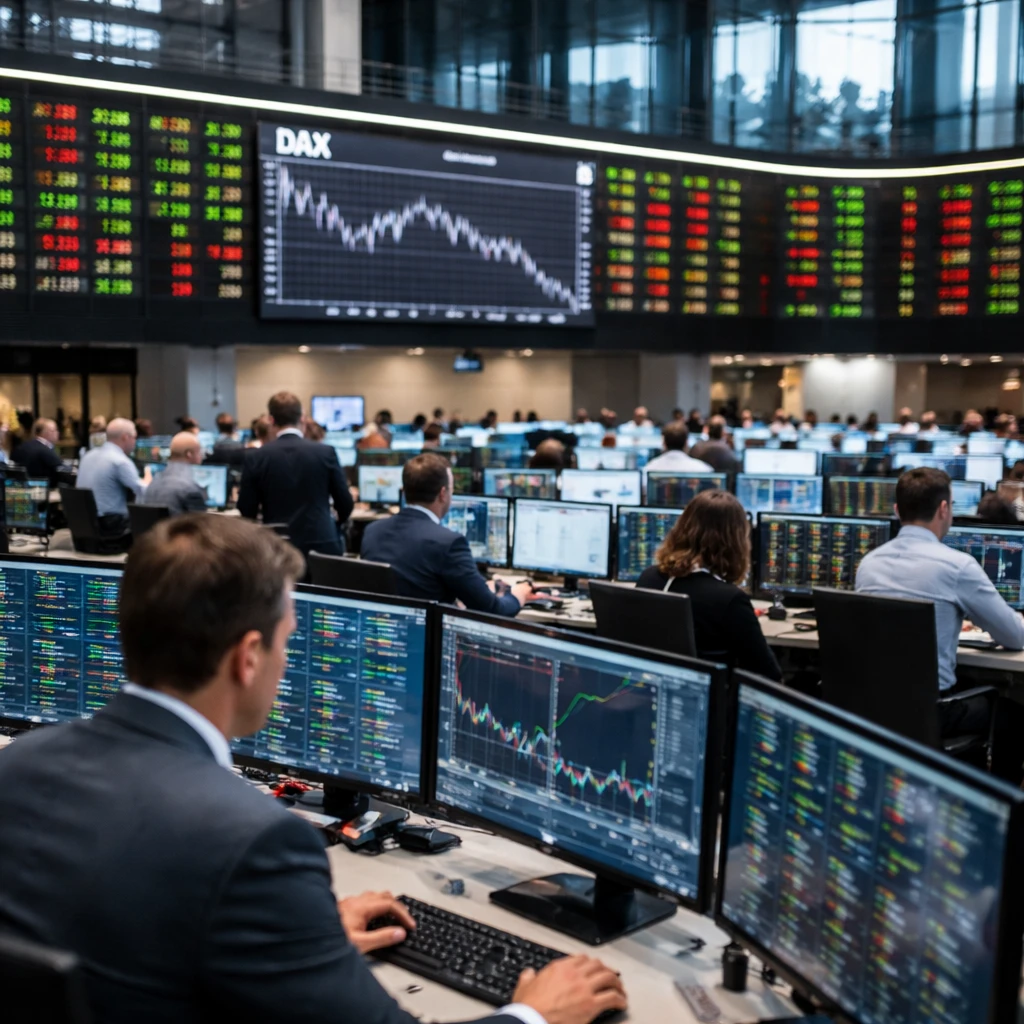 Frankfurt Close: DAX Slides While Tech and Retail Names Outperform