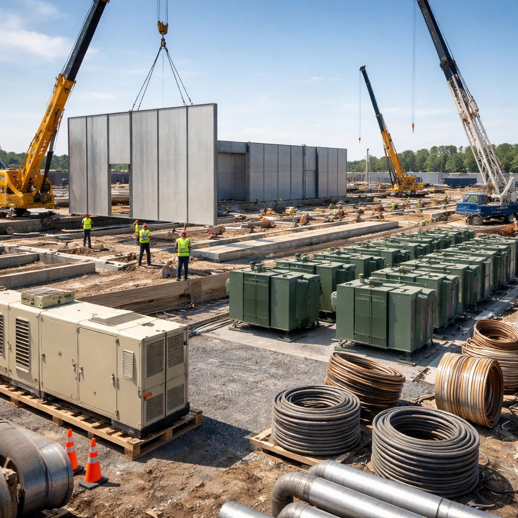 Data-center build-out sends demand down factory supply chains, lifting niche manufacturers