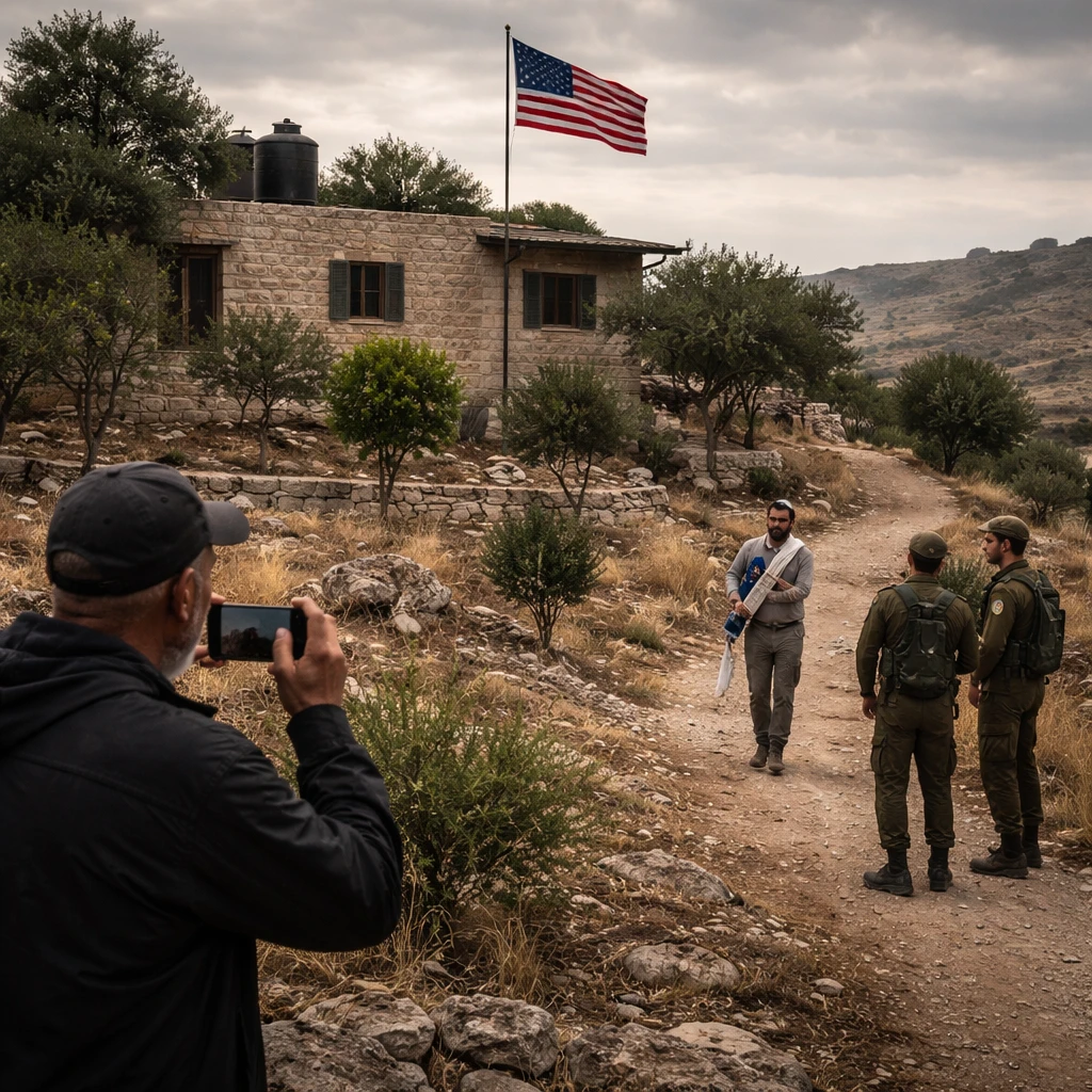 Palestinian American Besieged in West Bank as Settlers Confront Him on His Land
