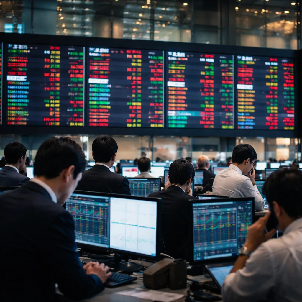 Tokyo Stocks Slip as Paper & Pulp, Transport and Communication Weigh on Nikkei