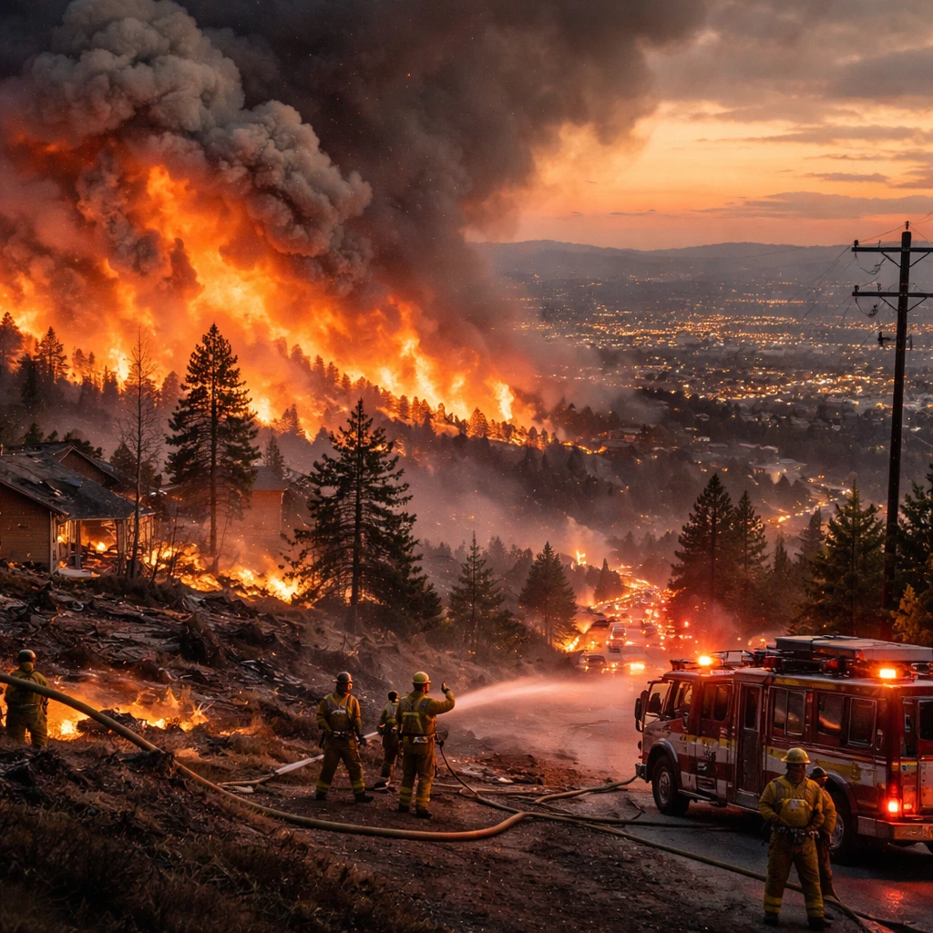 About 60,000 Inhabitants Ordered to Evacuate as Wildfires Encroach on Spokane, Washington