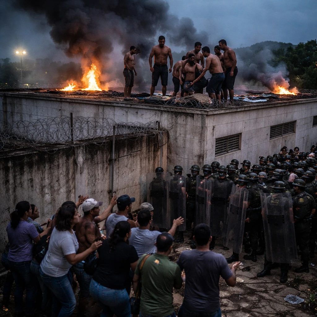 Inmates on Barinas Prison Roof Protest Alleged Shootings and Abuse