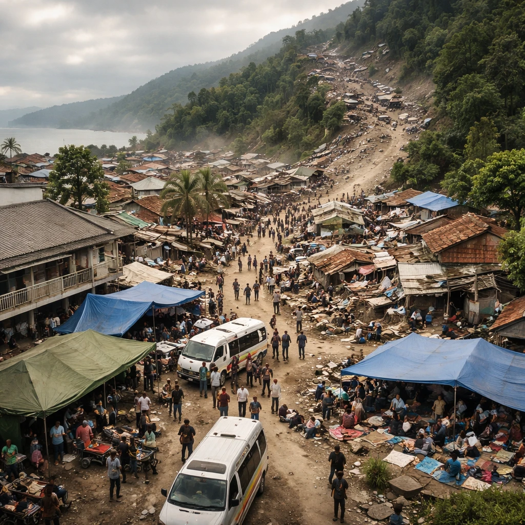 Quake in Eastern Indonesia Forces Thousands to Flee, Leaves Dozens Dead and Roads Blocked