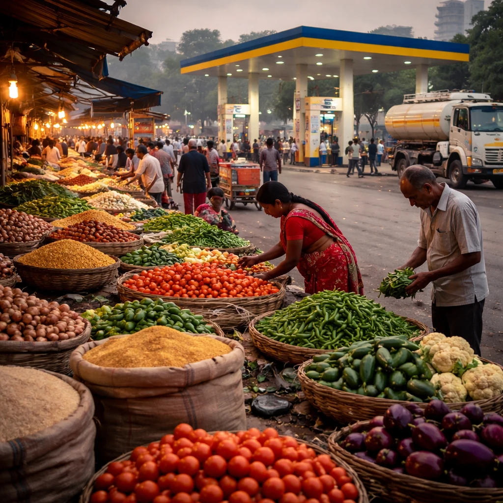 Poll Indicates India’s August CPI Likely Rose to 20-Month High as Food and Fuel Costs Climb