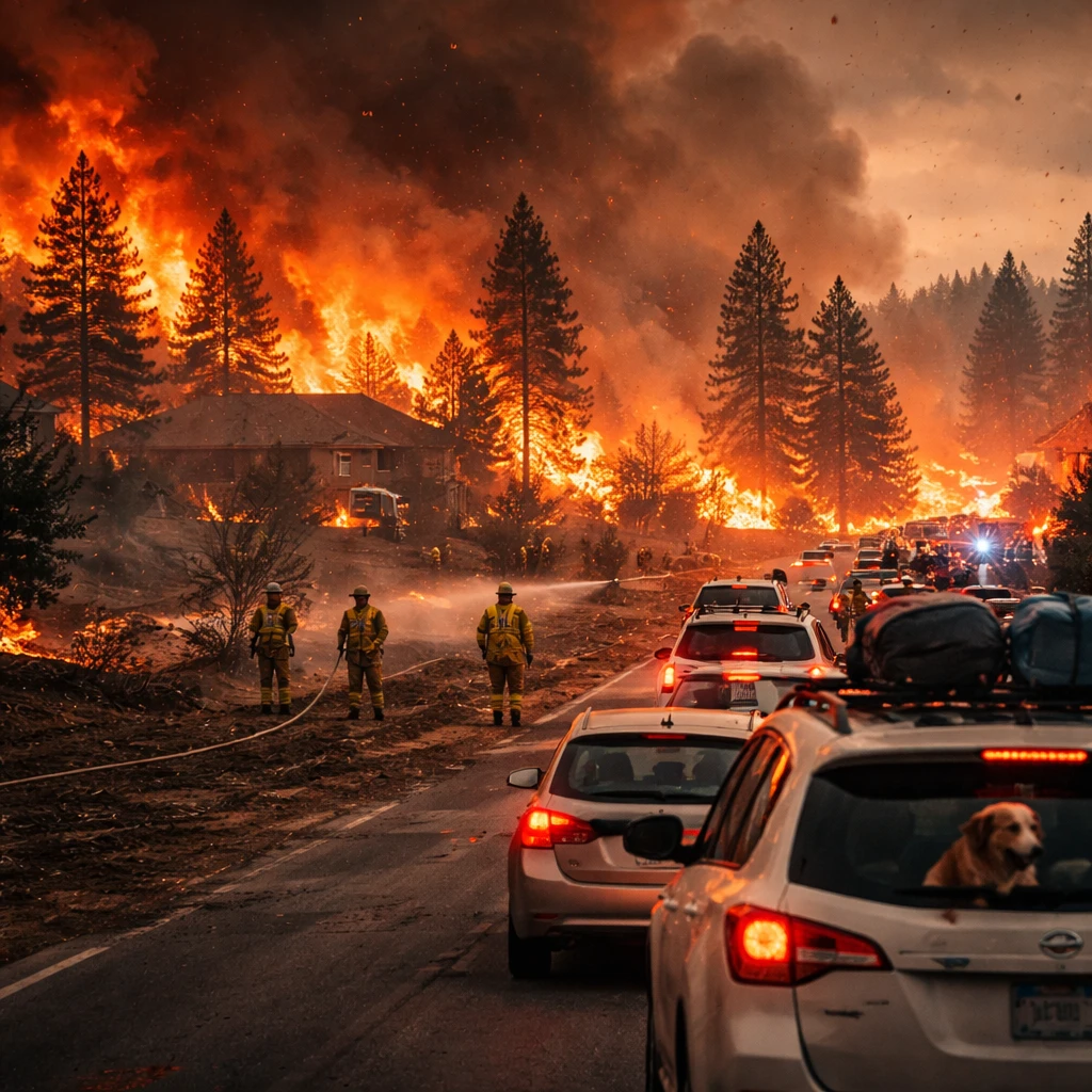 Man Arrested on Arson Charge as Three Wildfires Devastate Spokane Region