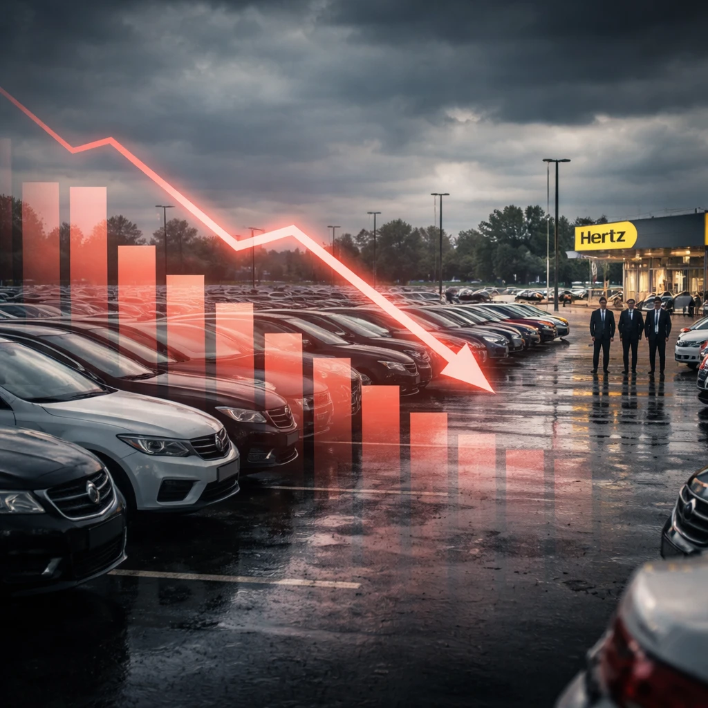 Hertz Shares Tumble After Q2 Profit Cut and New Financing Moves