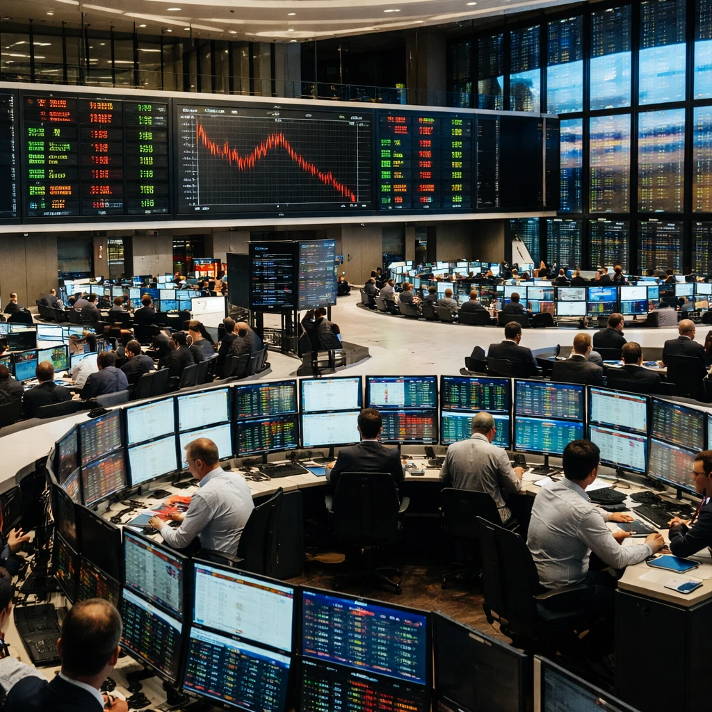 Frankfurt closes lower as software, construction and industrial names weigh on markets