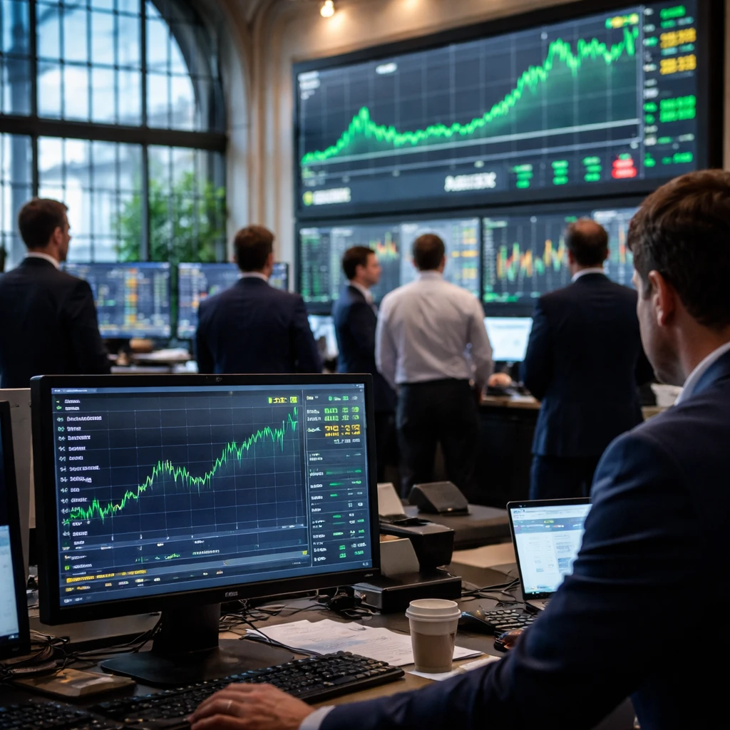 Amsterdam market edges up as telecoms, consumer goods and oil names lead gains
