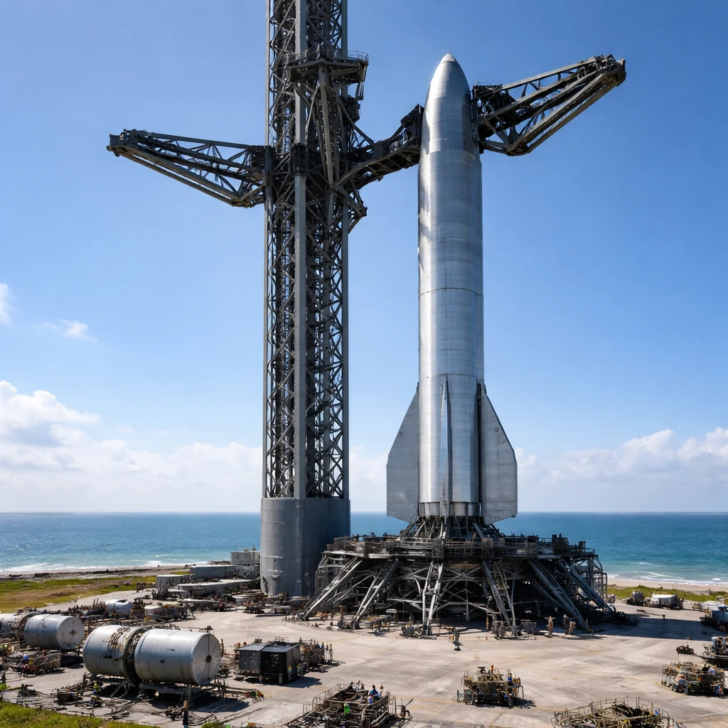 SpaceX Targets Land Recovery on Upcoming Starship Flight, Plans to Deploy Upgraded Starlink Satellites