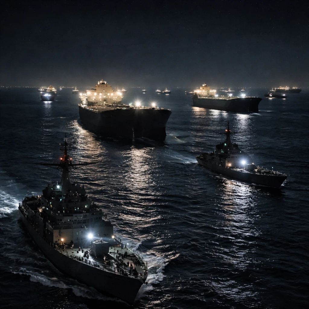 U.S. Forces Conduct Nighttime Escorts of Oil Tankers Through Strait of Hormuz, Burgum Says