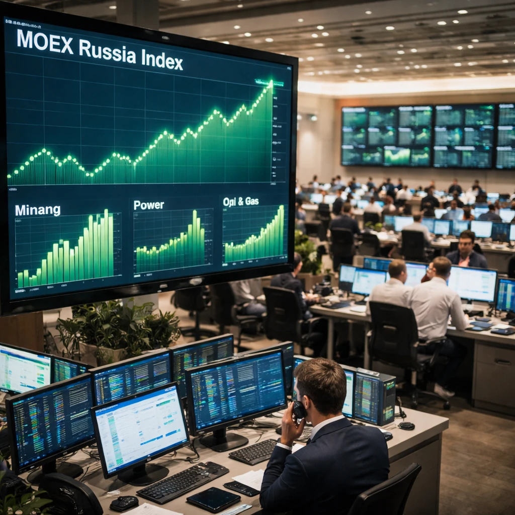 MOEX Russia Index Climbs as Mining, Power and Oil & Gas Stocks Lead Gains