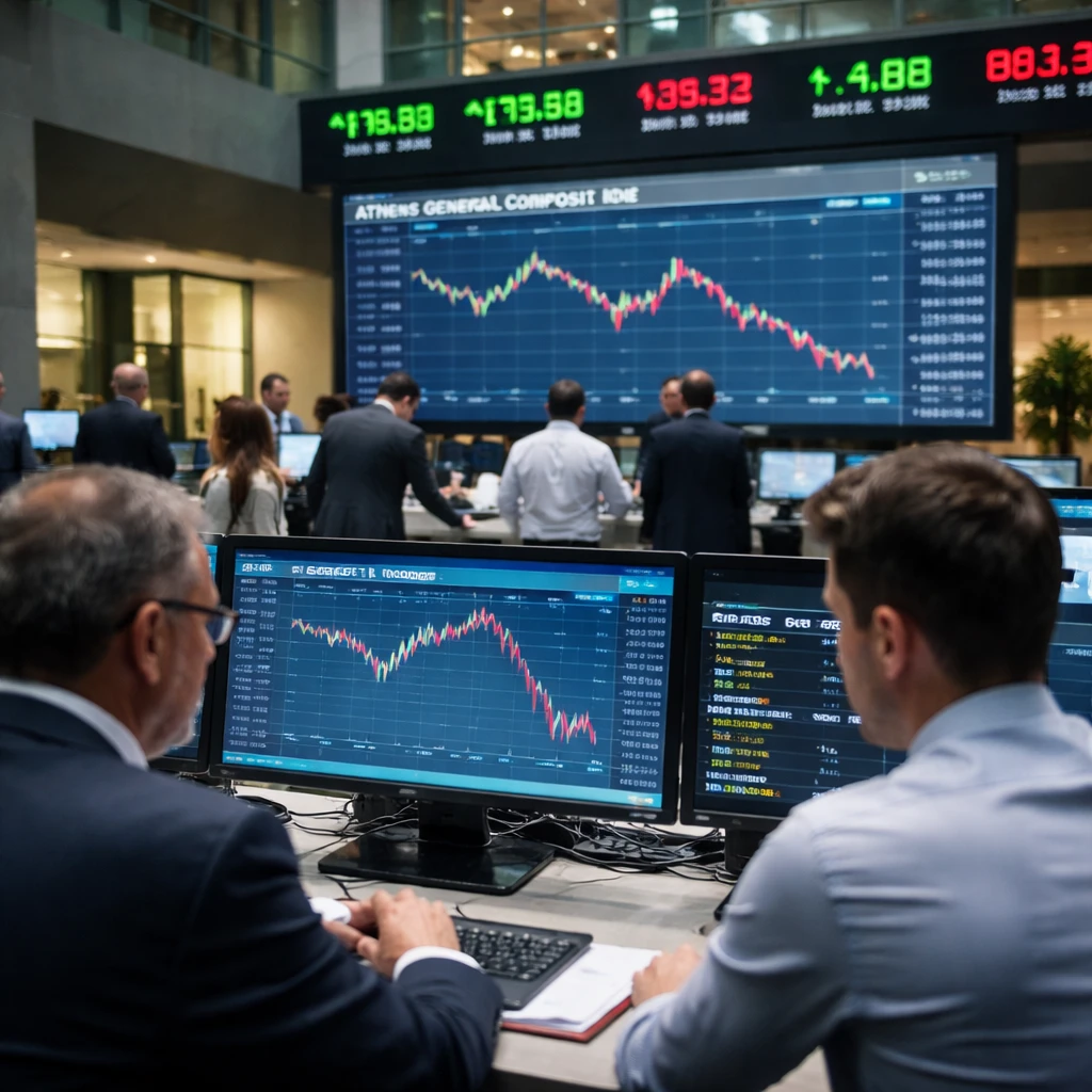 Athens bourse edges lower as banking, telecom and household names weigh on index