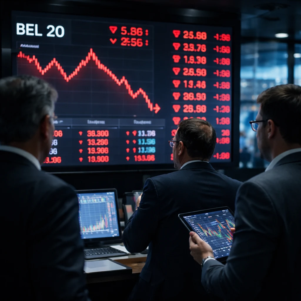 Brussels Stocks Retreat; BEL 20 Falls 1.40% as Consumer Services, Healthcare and Utilities Weigh