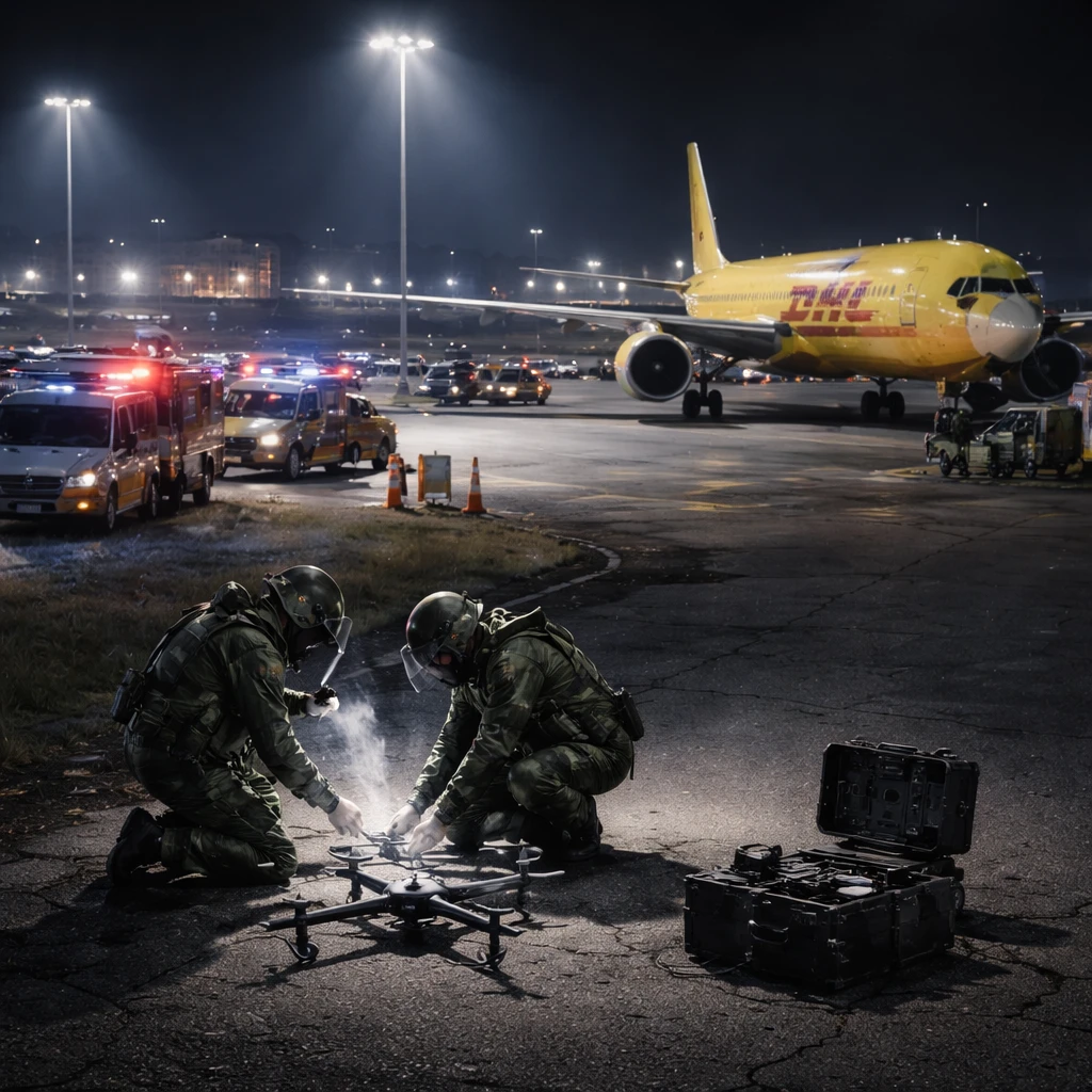 DHL Cargo Jet Strikes Unknown Object After Drone Found Near Leipzig Runway