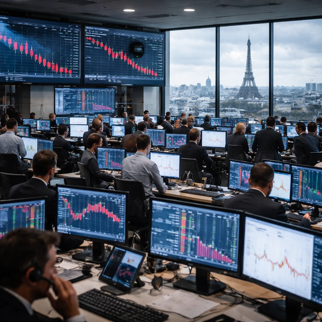 Paris Stocks Slip as CAC 40 Ends Lower; Luxury and Tech See Big Moves