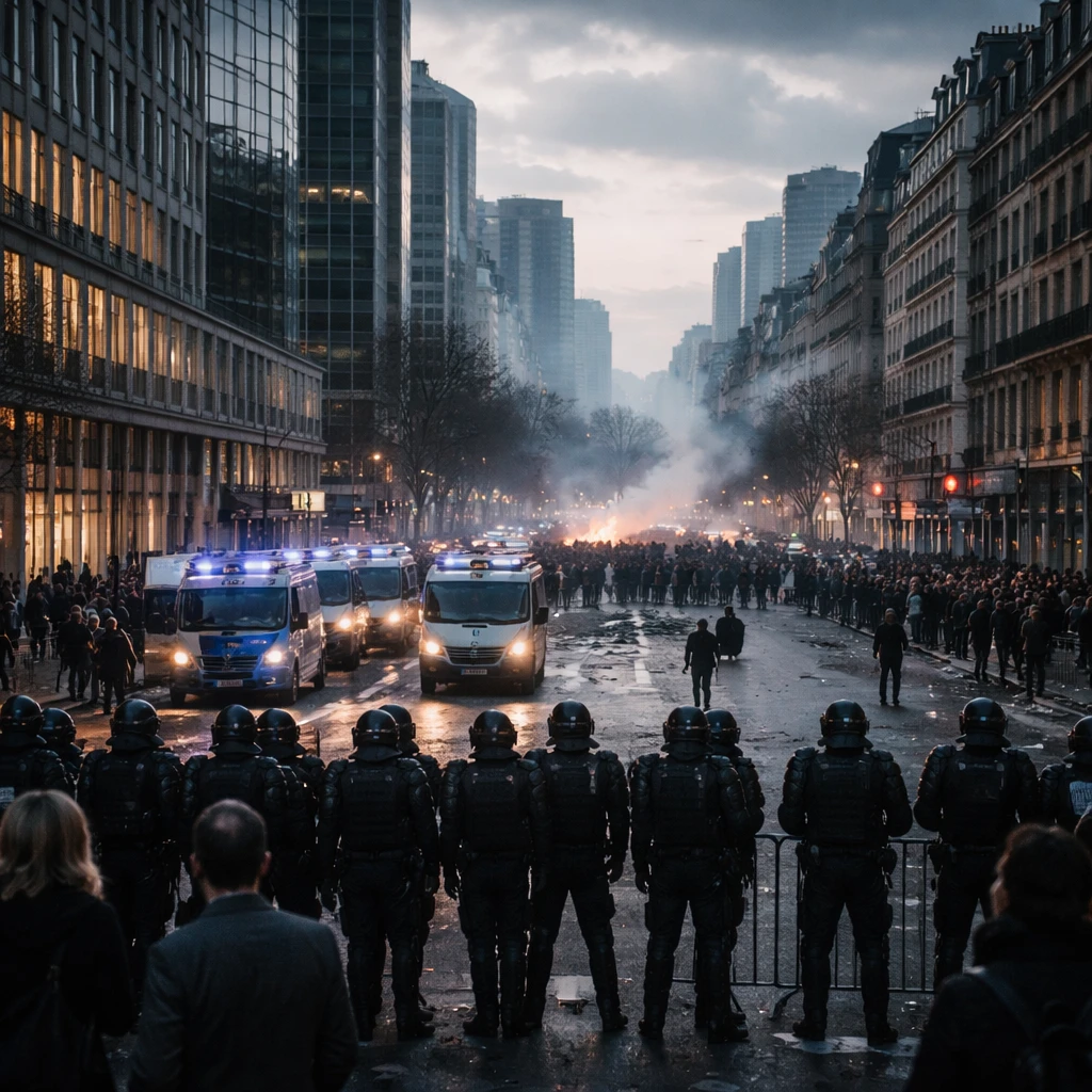 European equities slide as unrest in France weighs on investor sentiment