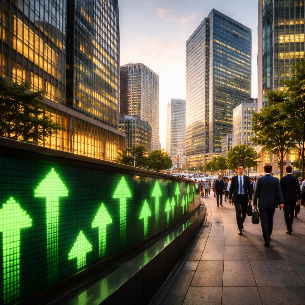 Tokyo Stocks Close Higher as Nikkei 225 Reaches Fresh Peak