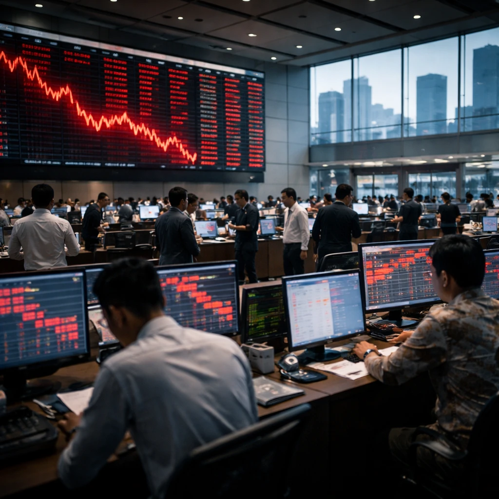 Jakarta Stocks Slide as IDX Composite Hits 52-Week Low; Energy and Infrastructure Among Weakest Sectors