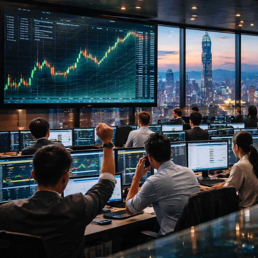 Taiwan Index Hits Record High as Tech and Services Stocks Lead Gains