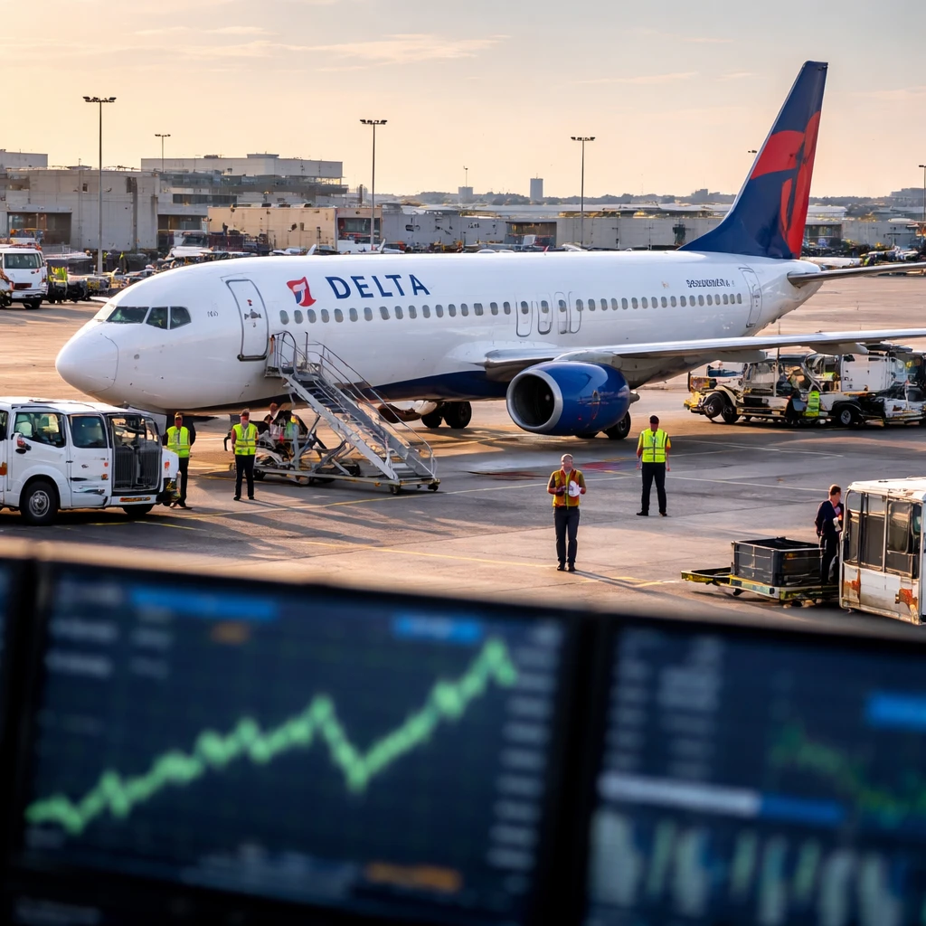 Delta Air Lines shares rise after second-quarter beat and upbeat outlook