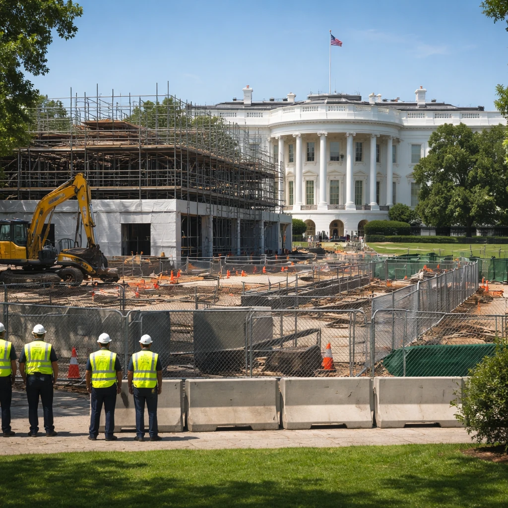 Supreme Court Pauses Trial Court Order, Allows White House Ballroom Work to Continue Temporarily