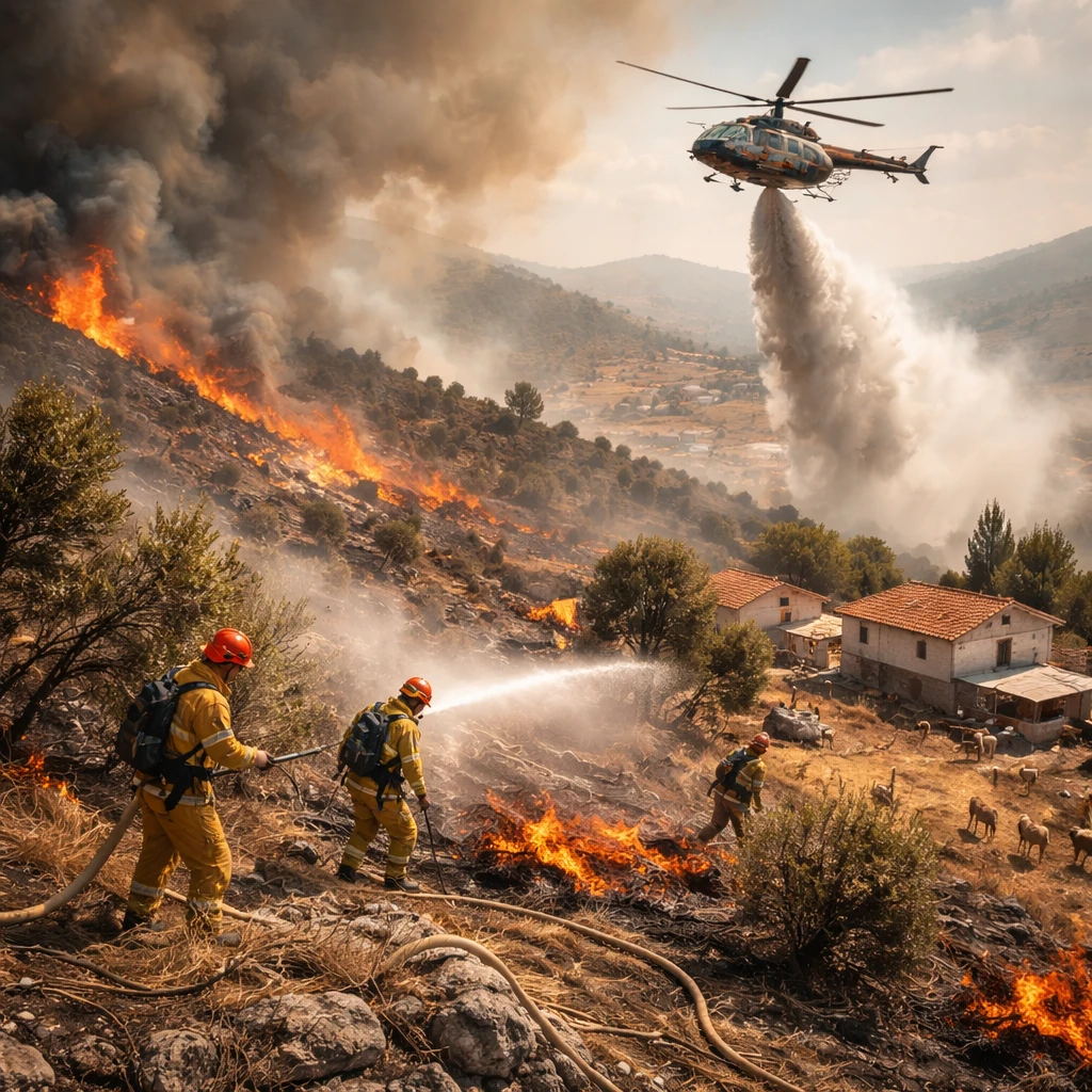 Albania Sends Crews to Fight Wildfires as Heatwave Intensifies Across Southern and Eastern Europe