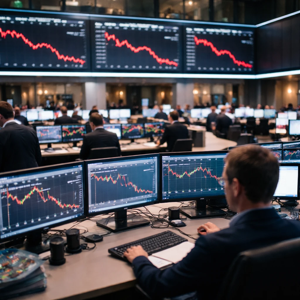 Frankfurt closes lower as technology, industrials and construction drag DAX down 1.27%