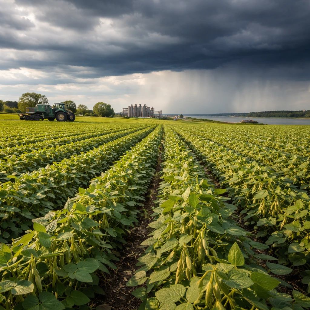 Soybean Futures Slip as Forecasts Point to Improved Midwest Rainfall