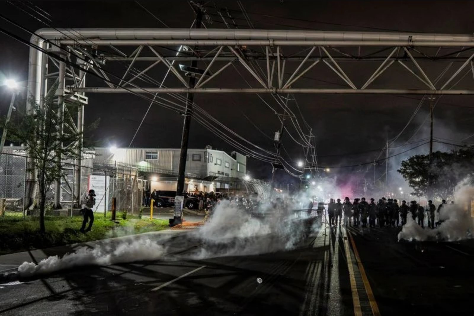 New Jersey State Police Take Charge Around Newark Migrant Lockup as Tensions Escalate
