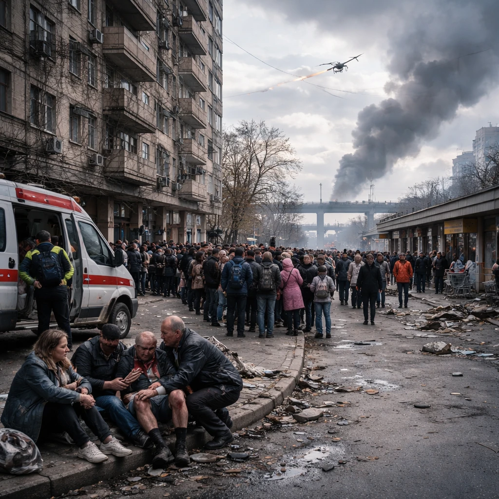 Kyiv’s Routine Disrupted as High-Speed Drone Attacks Intensify