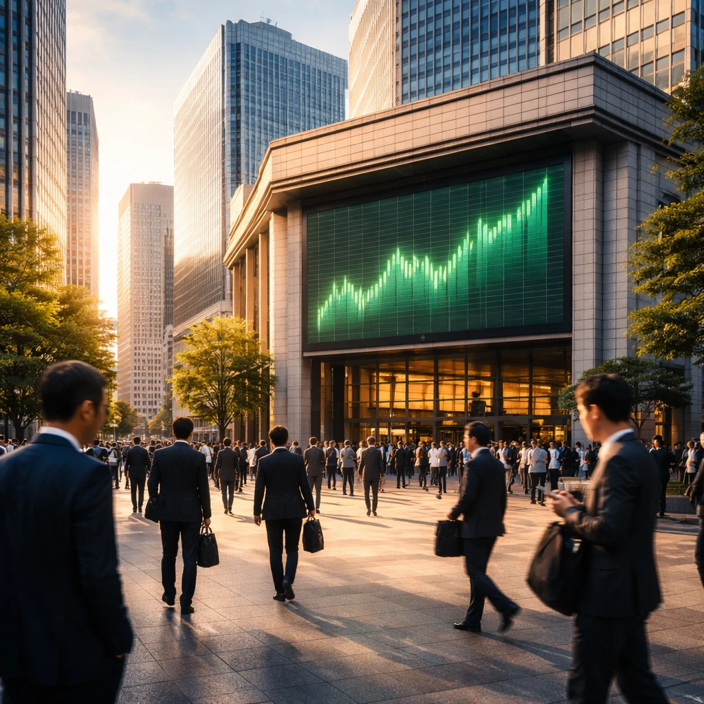 Tokyo Shares Climb as Real Estate, Banks and Textiles Push Nikkei Higher