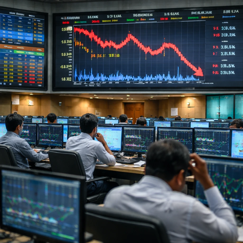 Indian equities slip as IT and tech names lead declines; Nifty down 0.38%