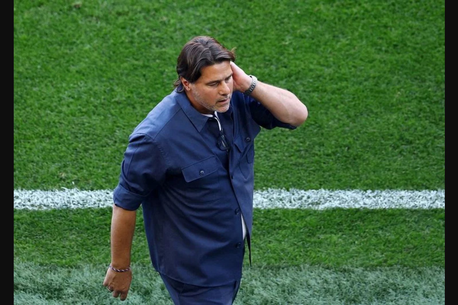 Pochettino’s Blue Hugo Boss Shirt Becomes Viral Moment Despite U.S. Exit