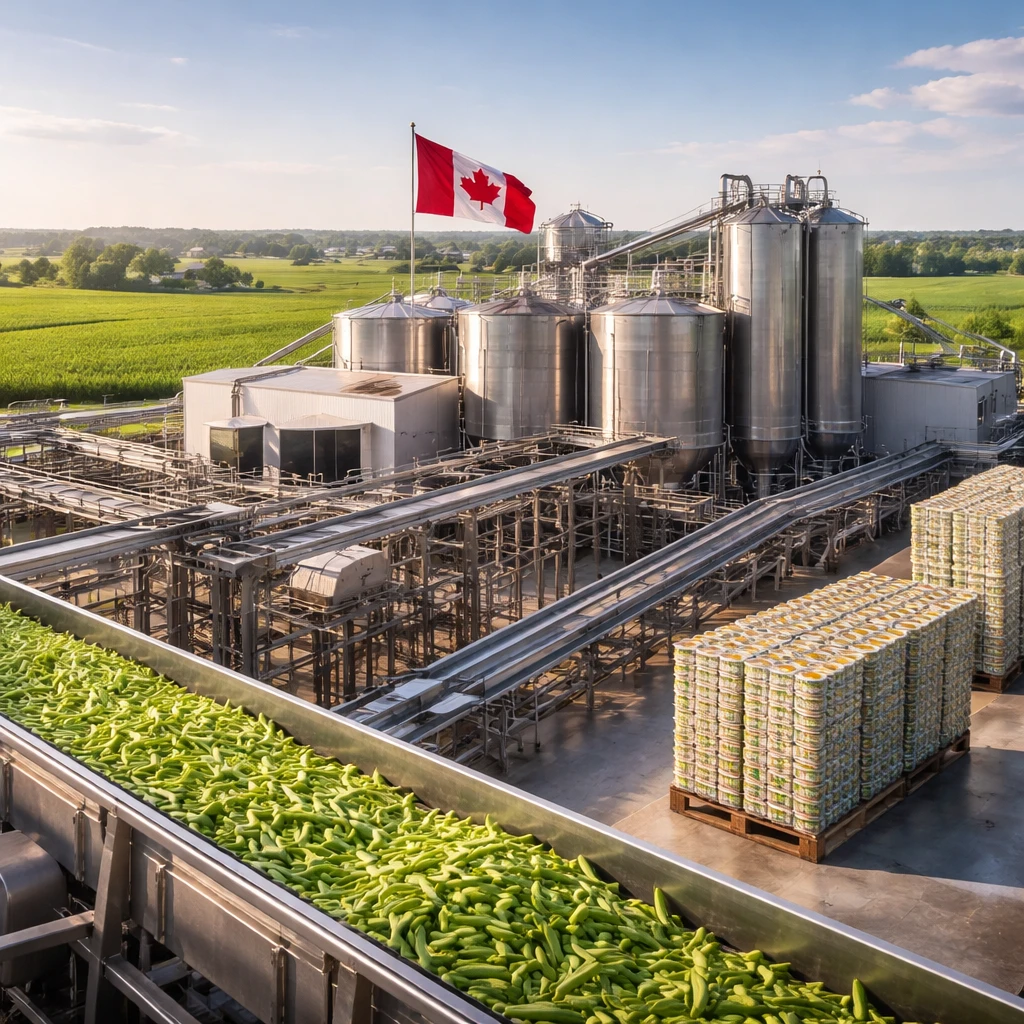 Canada Imposes 10% Tariff on Canned Vegetable Imports to Shield Domestic Sector