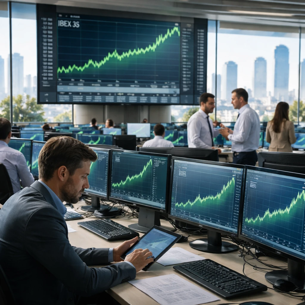 Madrid Stocks Close Higher as IBEX 35 Hits Record, Driven by Telecoms, Consumer Goods and Financials