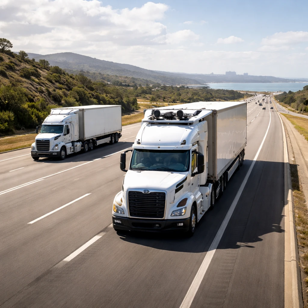 Kratos Advances Autonomous Truck Platooning with Cross-Country Logistics Run
