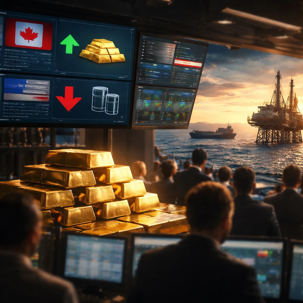 TSX Futures Rise as Gold Strengthens and Oil Pulls Back on Hopes for Mideast Diplomacy