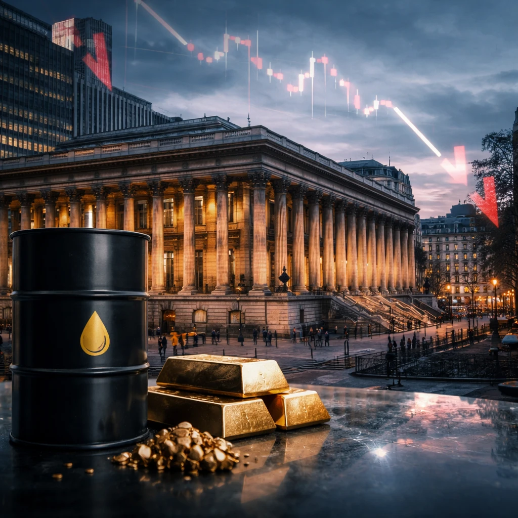 Paris Stocks Retreat as CAC 40 Hits Three-Month Low; Energy Names Show Mixed Moves