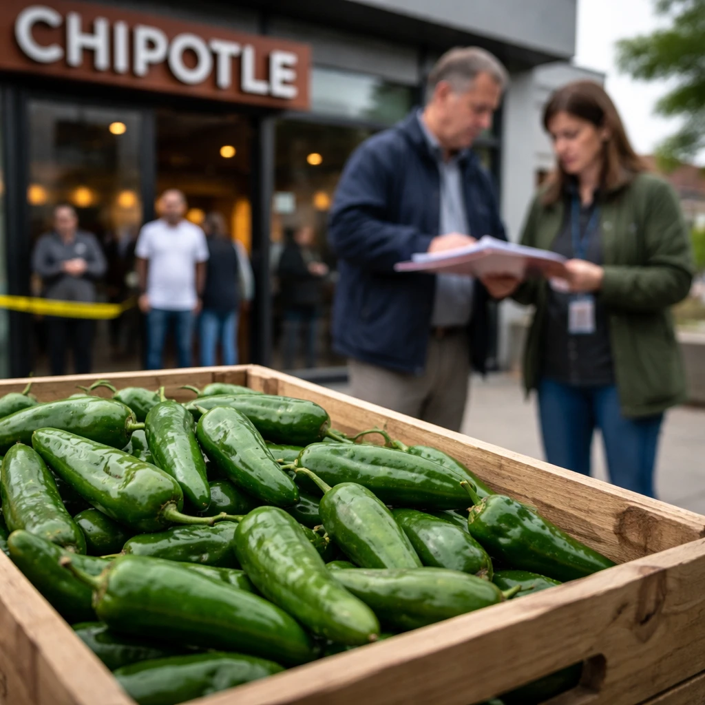 Chipotle Pulls Jalapeños in Minnesota Amid Salmonella Probe, Shares Slip