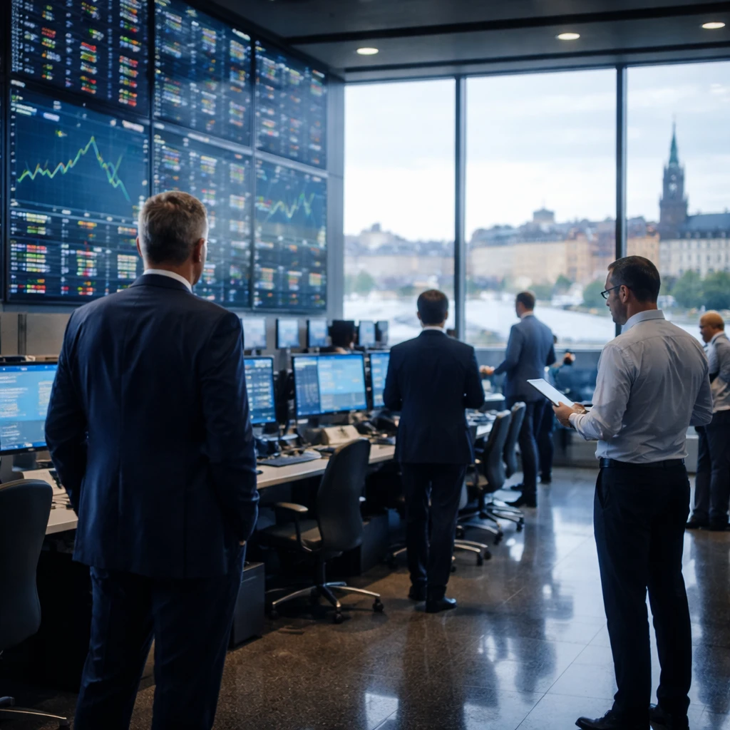 Stockholm market edges higher as financials, healthcare and industrials lead gains
