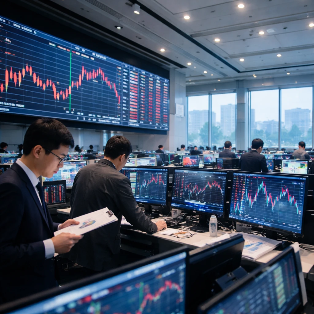 Taiwan market closes lower as select sectors and heavyweight names swing sharply